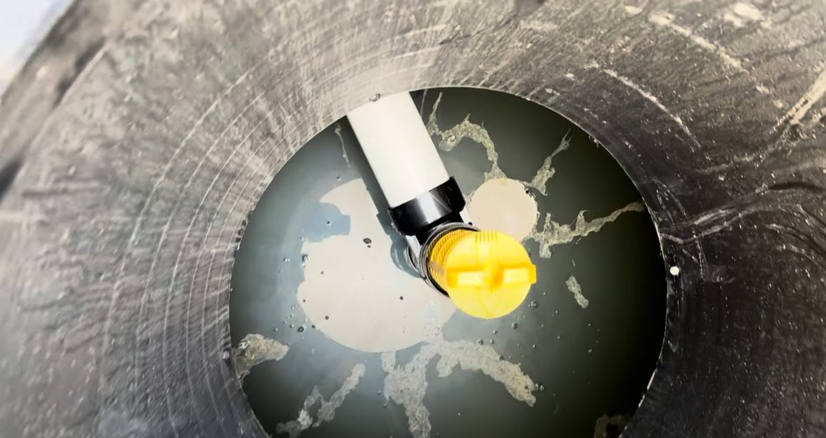 Effluent filter inside a treatment tank — advanced on-site filtration